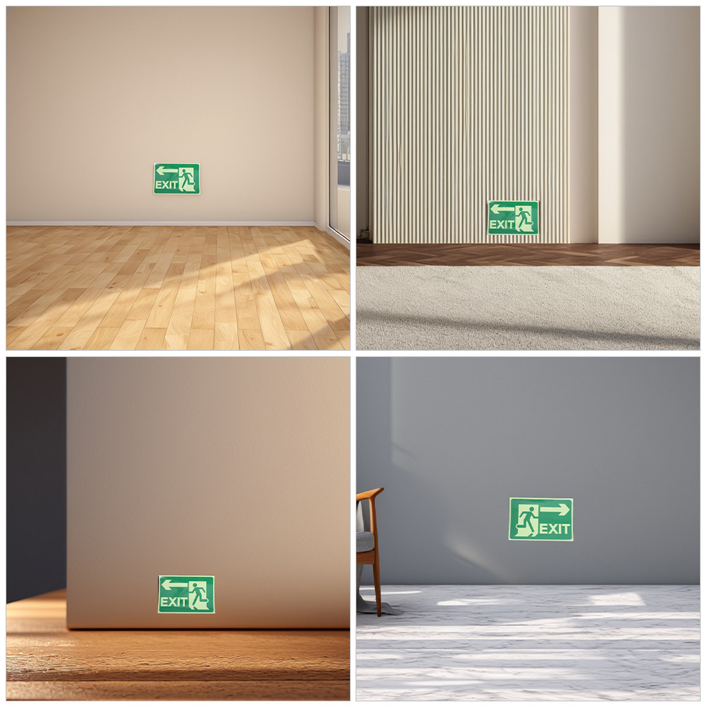 4 Adet Işıklı Çıkış Etiketi, A - Emergency Exit Sign incelemesi ve fiyatı