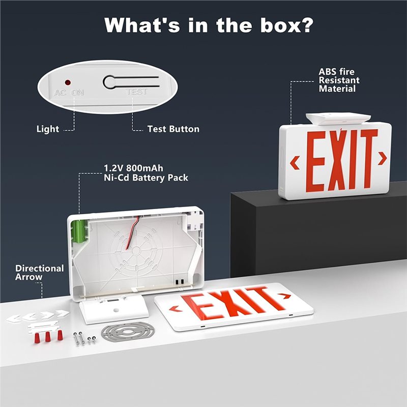 B67C UL Listeli, Ticari Acil D - Emergency Exit Sign incelemesi ve fiyatı