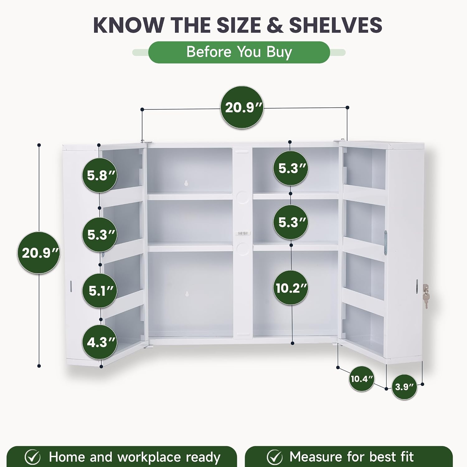 Büyük Kilitlenebilir İlaç Dola - Medicine Cabinet Lock incelemesi ve fiyatı